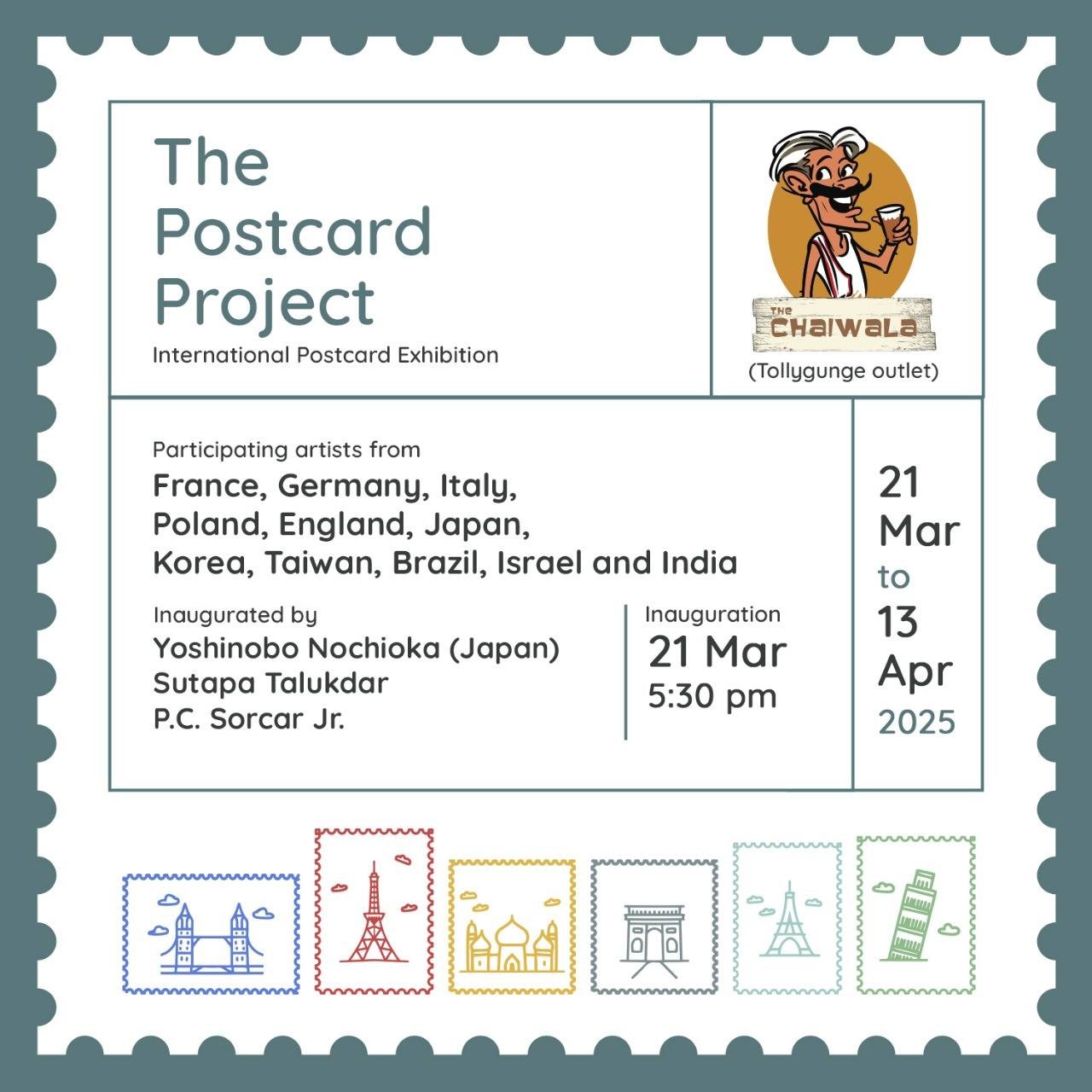 The Post Card Project curated by eminent auteur and artist Asit Poddar….