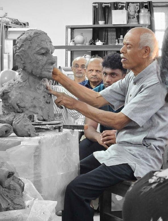 STUDIO ಕಲಾವಿಸ್ತಾರ – clay modelling demo by Venkatachalapathi.