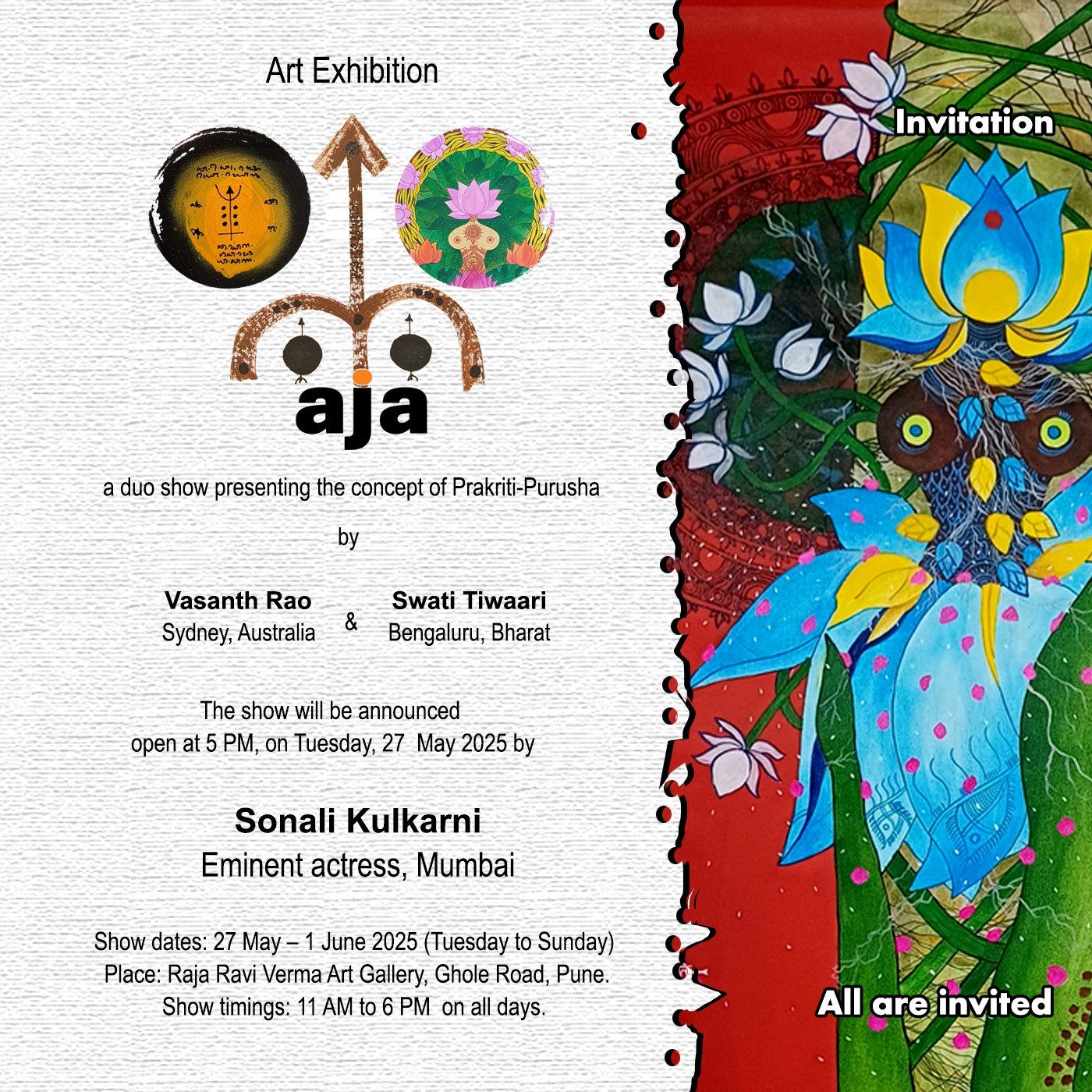 “Aja. Aja is a duo exhibition”